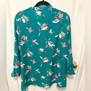 Floral Green Women's Top